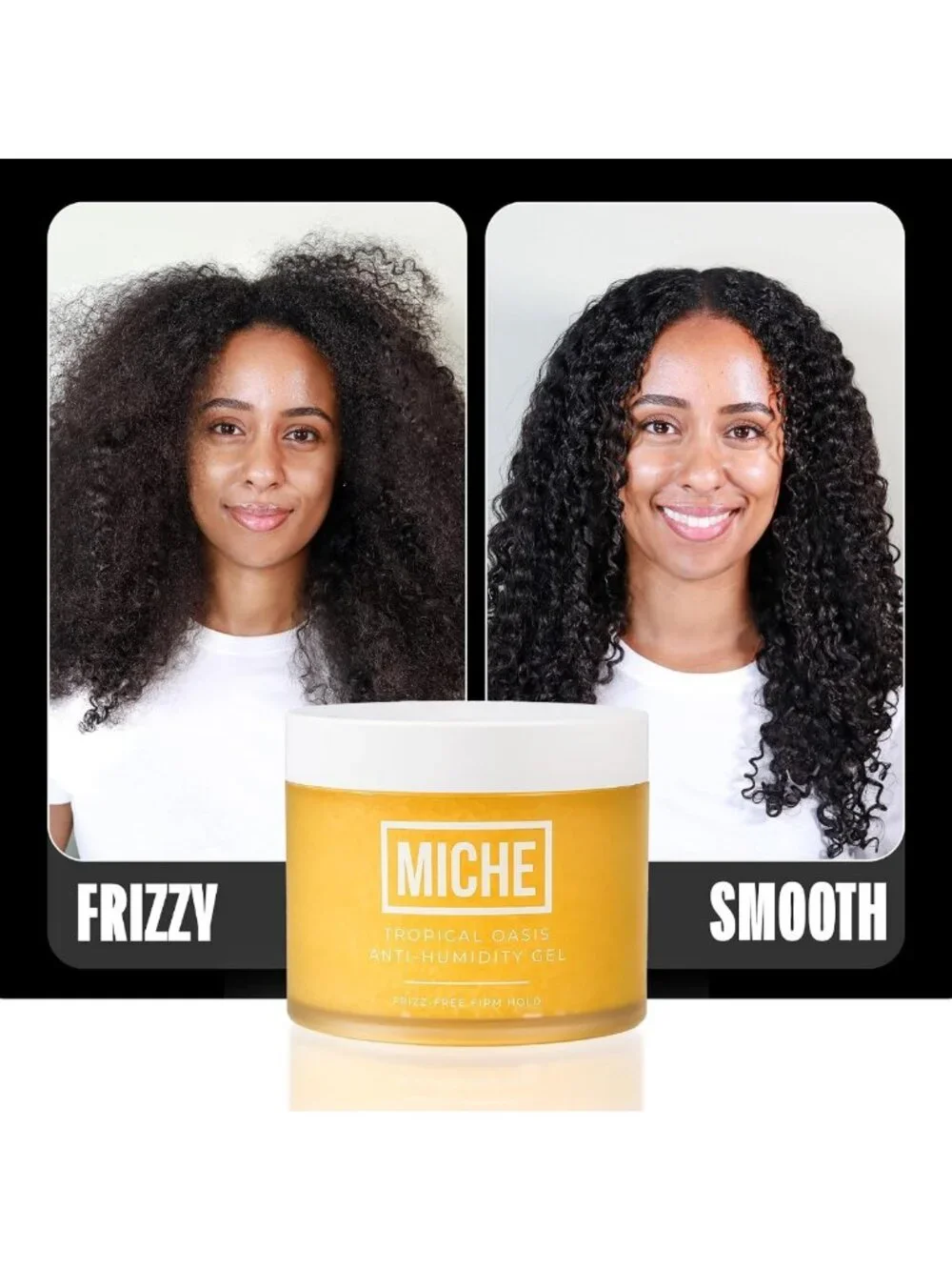 Frizz-Free Strong Hold Hair Gel for All Curl Types - Anti-Humidity, 8.8 oz